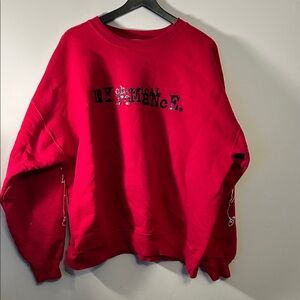 My Chemical Romance Red Crewneck Swearshirt